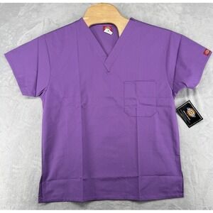 Dickies Scrub Top Elements Classic Fit Modern Style Purple Women's 2XL NWT‎